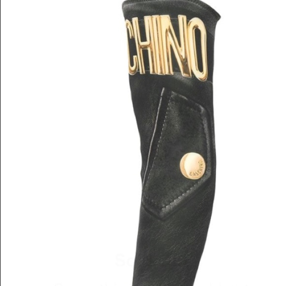 Brand new moschino thigh high boots. They are in perfect condition.